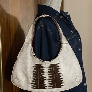 Christopher Kon Leather Washed Baguette